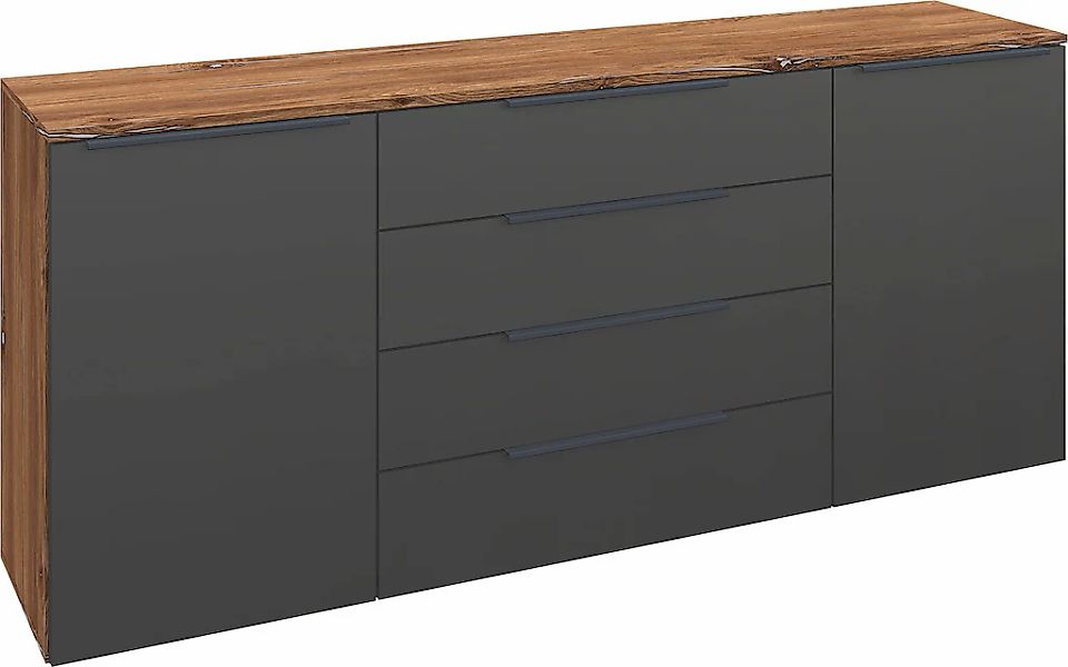 borchardt Möbel Sideboard "Tom, moderne Kommode mit dunklen Metallgriffen" günstig online kaufen