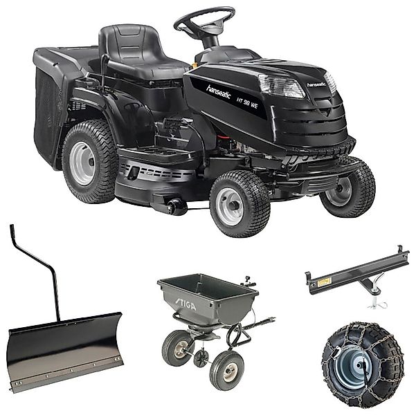 Hanseatic Rasentraktor HAT 98 Winteredition, 98 cm Schnittbreite, Set, inkl günstig online kaufen