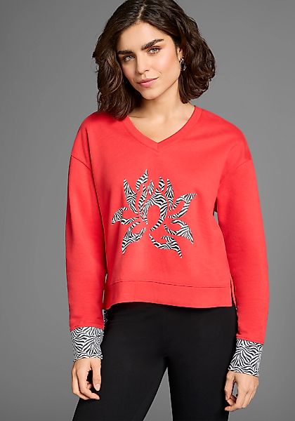 Laura Scott Sweater, mit V-Ausschnitt, langärmlig, hüftlange Schnittform günstig online kaufen