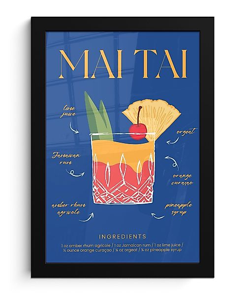 MuchoWow Poster Cocktail - Mai Tai günstig online kaufen