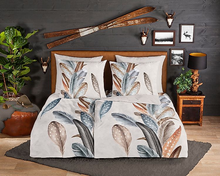 good morning Kinderbettwäsche "Stripe kitty" 2 Stk. tlg. Biber, 135x200, Wa günstig online kaufen