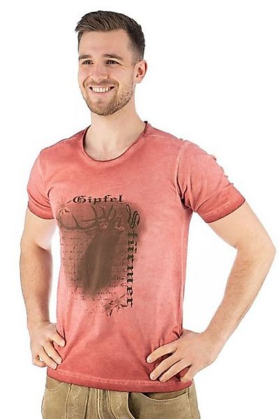 OS-Trachten Trachtenshirt Lyusop Kurzarm T-Shirt mit Motivdruck günstig online kaufen