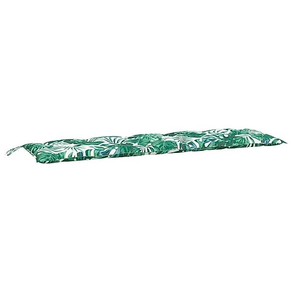 vidaXL Gartenbank-Auflagen 2 Stk Blattmuster 180x50x7cm Oxford-Gewebe 37909 günstig online kaufen