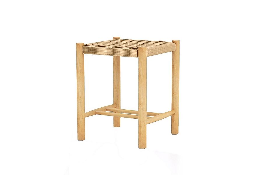KOMFOTTEU Barhocker Esszimmerstühle (2er Set), mit Fußstütze, Holz & gefloc günstig online kaufen