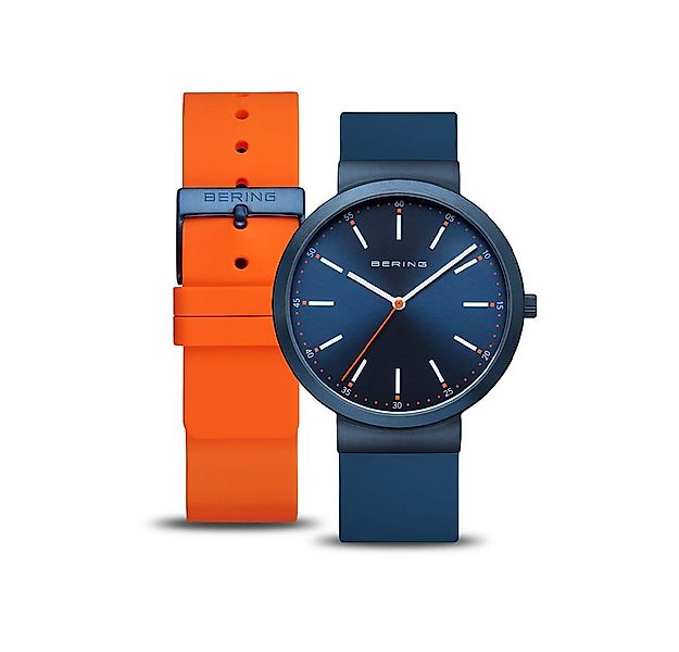 Bering Quarzuhr Bering Classic blau glänzend 10141-397 10141-397, Bering Cl günstig online kaufen