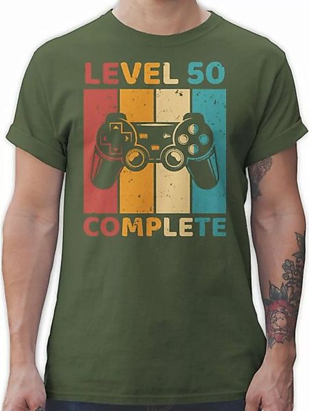 Shirtracer T-Shirt Level 50 Complete - Fünfzig Freigeschalten Unlocked Comp günstig online kaufen