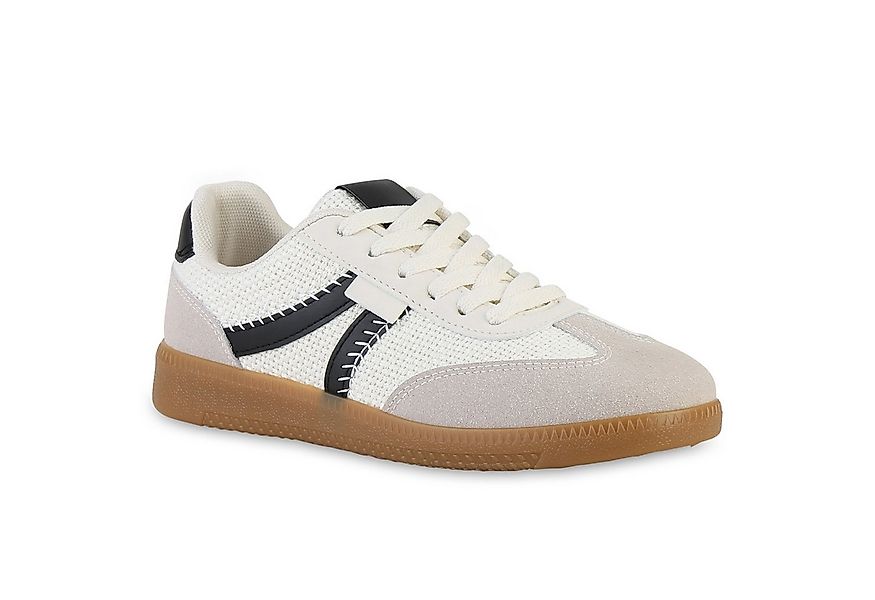 VAN HILL 841520 Sneaker Damen Sneaker Low Schnürer Bequeme Freizeit Strick günstig online kaufen