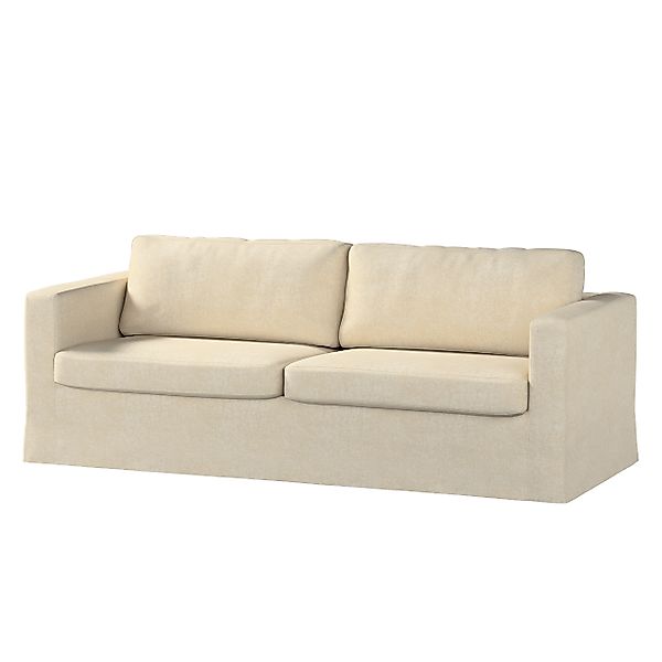 Bezug für Karlstad 3-Sitzer Sofa nicht ausklappbar, lang, grau-beige, Bezug günstig online kaufen