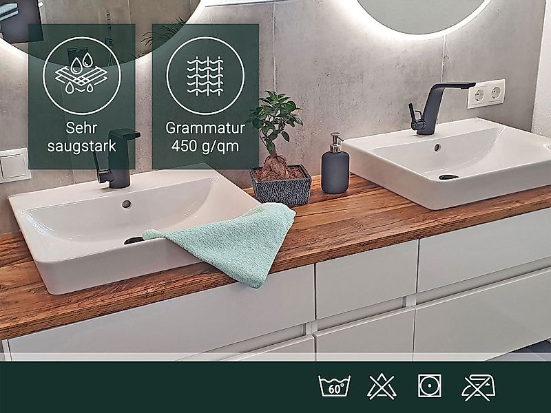 ZOLLNER Gästehandtücher, Walkfrottier (10-St), 30 x günstig online kaufen