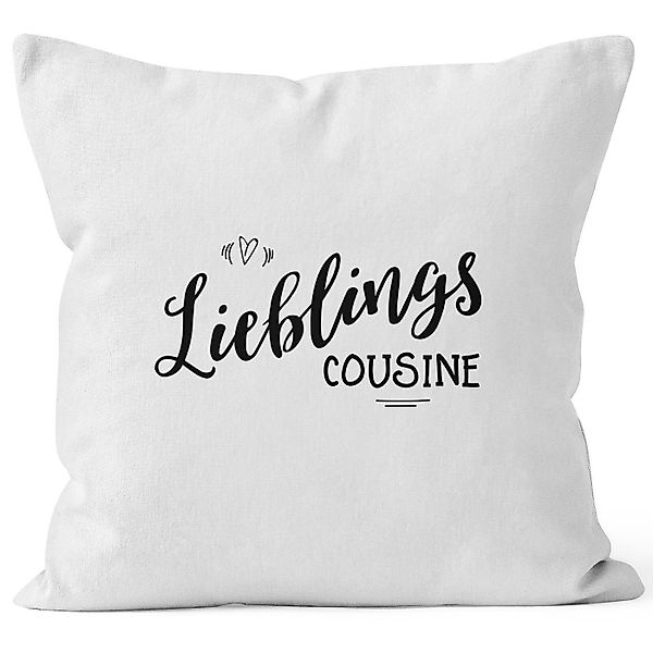 MoonWorks Dekokissen Kissenbezug Lieblingscousine Lieblingskusine Geschenk günstig online kaufen