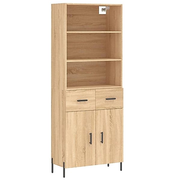 vidaXL Highboard Sonoma-Eiche 69,5x34x180 cm Holzwerkstoff 3200524 günstig online kaufen