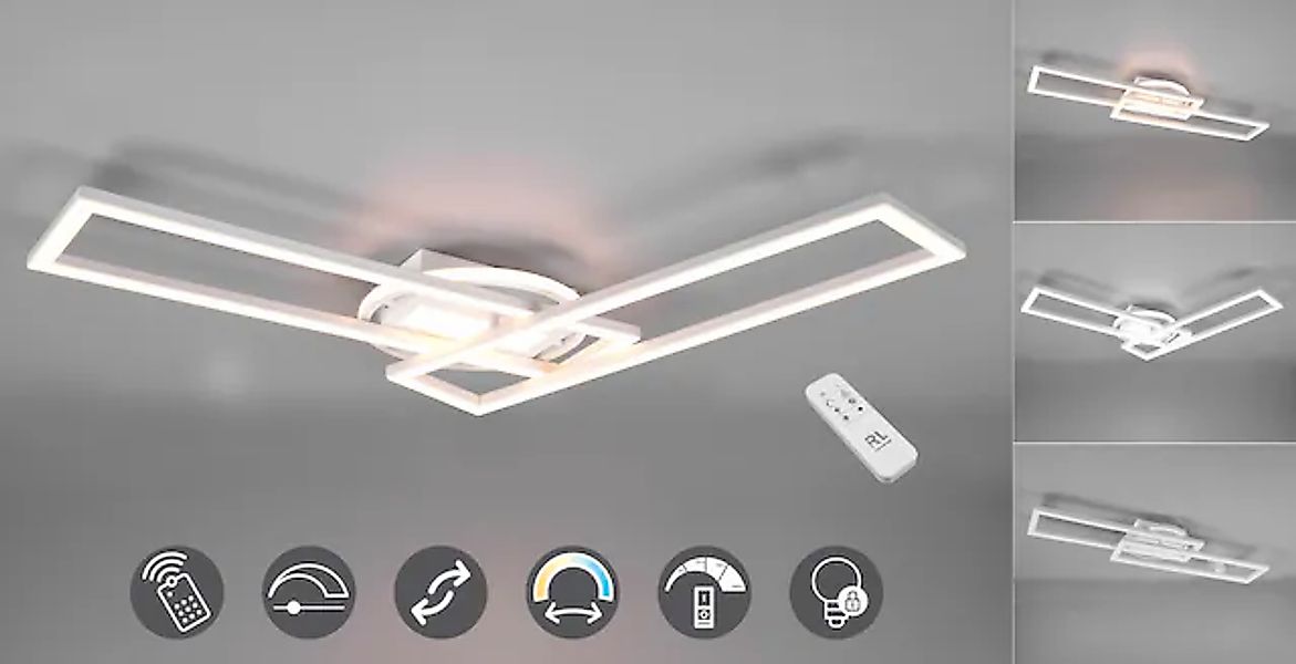 REALITY Leuchten LED Deckenleuchte »Twister«, 1 flammig, Leuchtmittel LED-B günstig online kaufen