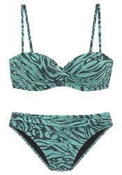 Bruno Banani Bügel-Bandeau-Bikini in trendigem Animalprint günstig online kaufen