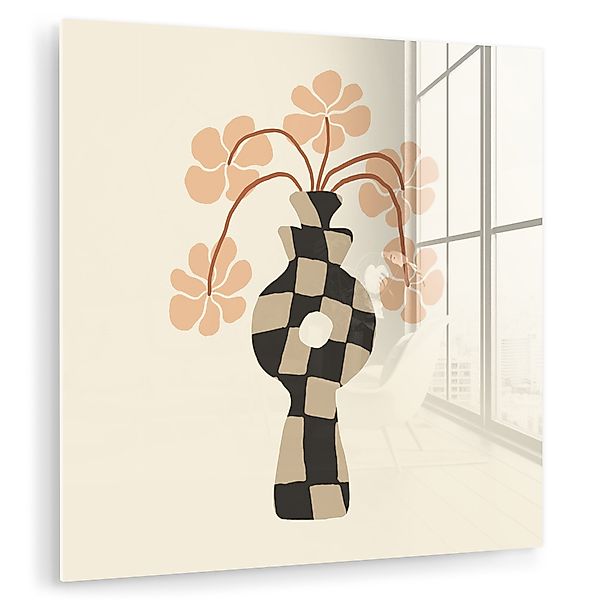 MuchoWow Acrylglasbild Blumen - Vase - günstig online kaufen