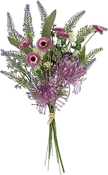 Kunstblume Kunstblumen-Strauß Protea Zinnien Lavendel, I.GE.A., Höhe 50 cm, günstig online kaufen