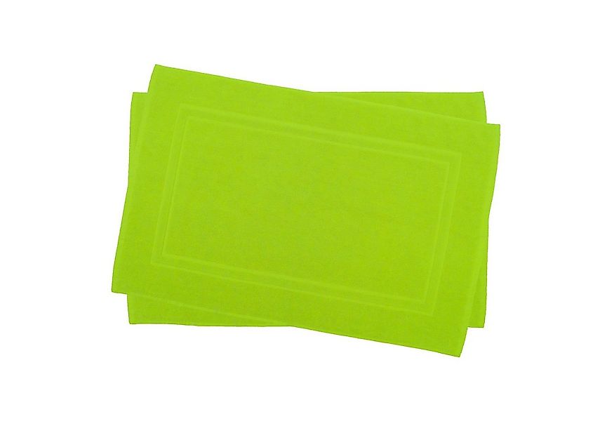 Julie Julsen Badematte 2-Badematte-Apfelgrün-50 x 40 cm, Baumwolle, Doppelr günstig online kaufen