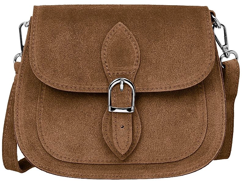 Caspar Umhängetasche Dirndl Wildleder Damen Trachttasche - CLASSIC LINE - M günstig online kaufen