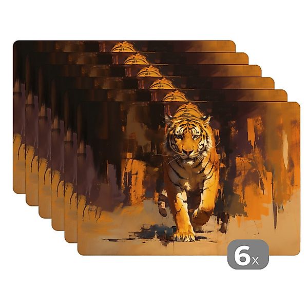 MuchoWow Platzset Tiger - Gemalt - günstig online kaufen