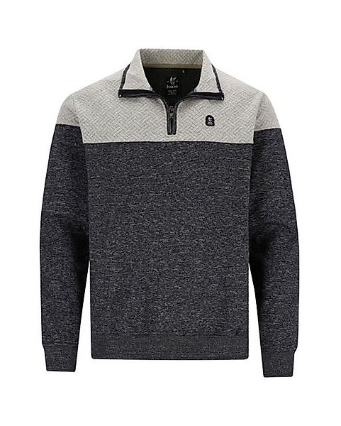 Hajo Sweatshirt Flächenteiler-Sweatshirt in Materialmix günstig online kaufen