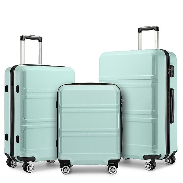 KONO Hartschalen-Trolley mit TSA-Schloss - Reisekoffer günstig online kaufen