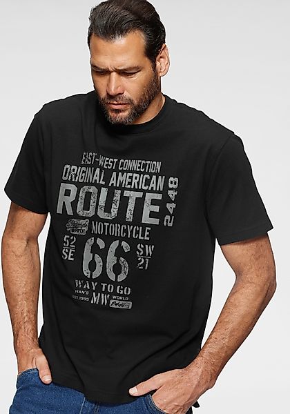 Man's World Rundhalsshirt kurzärmelig, lässige Passform, günstig online kaufen
