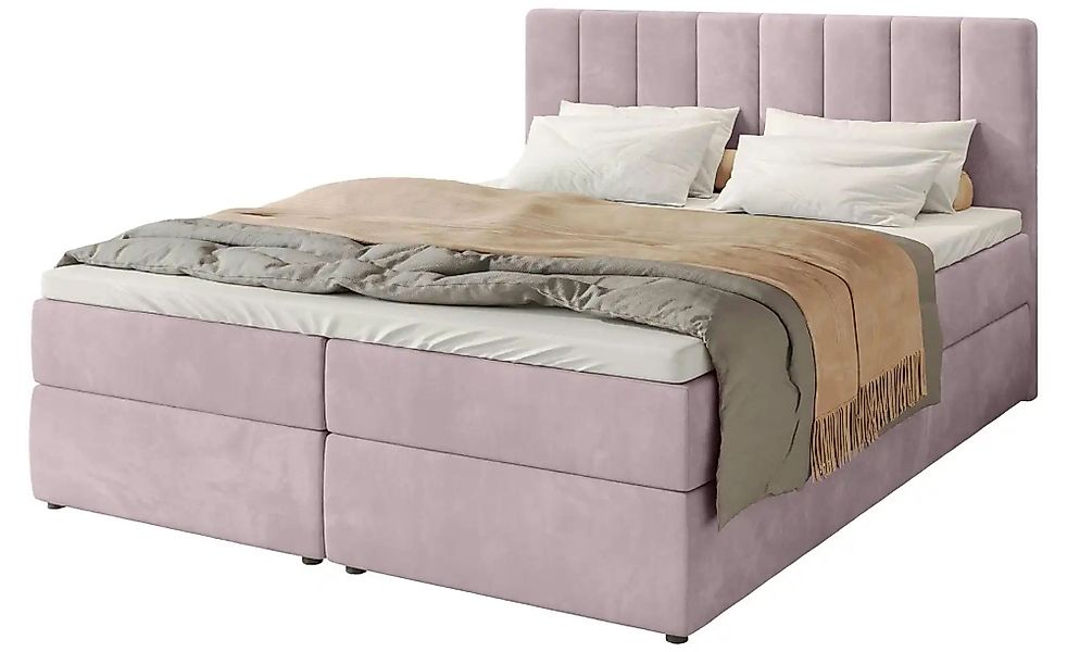 Boxbett mit Bettkasten und Topper Devora ¦ rosa/pink ¦ Maße (cm): B: 160 H: günstig online kaufen