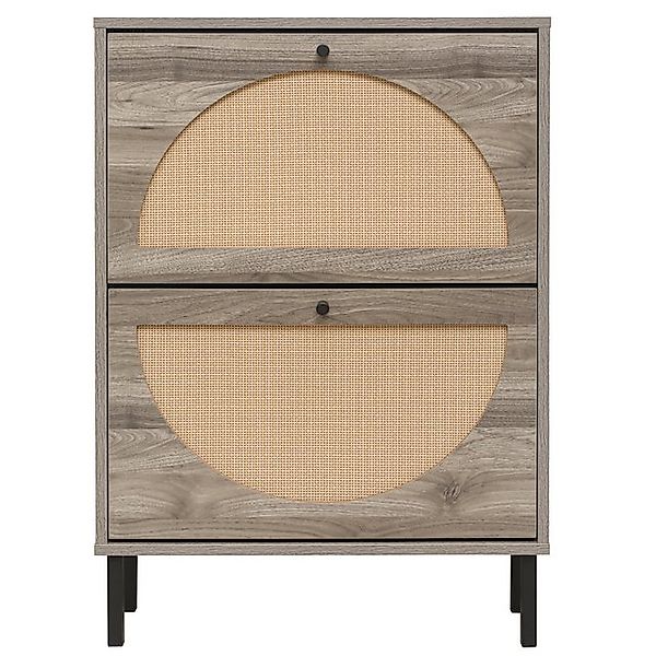 Furnishings Home Schuhschrank Schuhregal Step 2 Schuhständer Rattantüren Sc günstig online kaufen