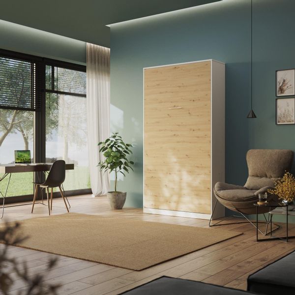 HeimLiving Schrankbett Classico 100/140/160x200 cm Vertikal günstig online kaufen