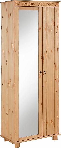 OTTO home Garderobenschrank "Indra" aus massiver Kiefer, mit Spiegel, dezen günstig online kaufen