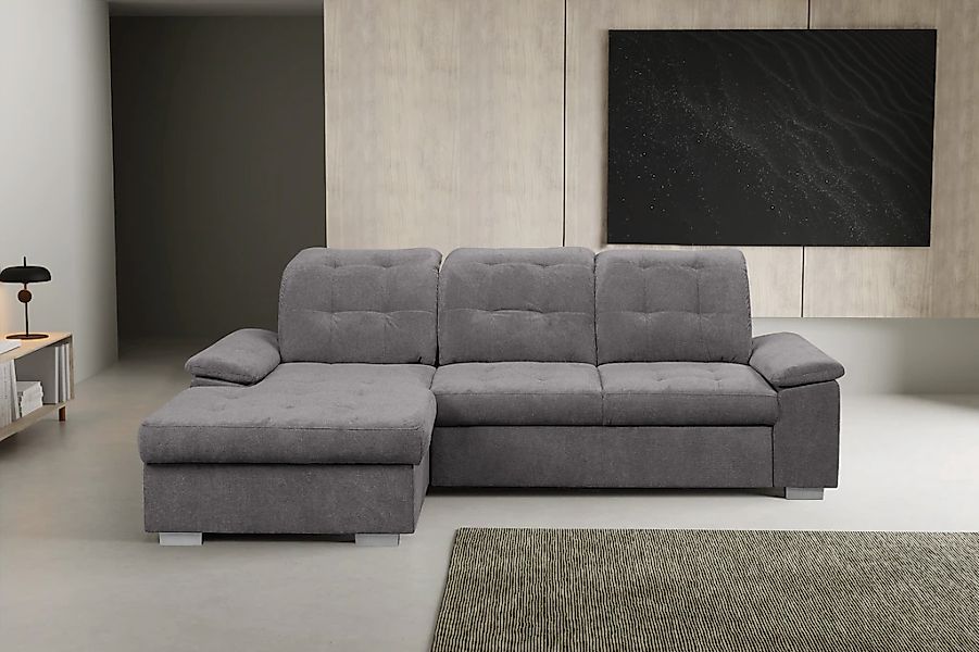 WERK2 Ecksofa "Carmen, mit Bettfunktion & Bettkasten, optional Sitztiefenve günstig online kaufen