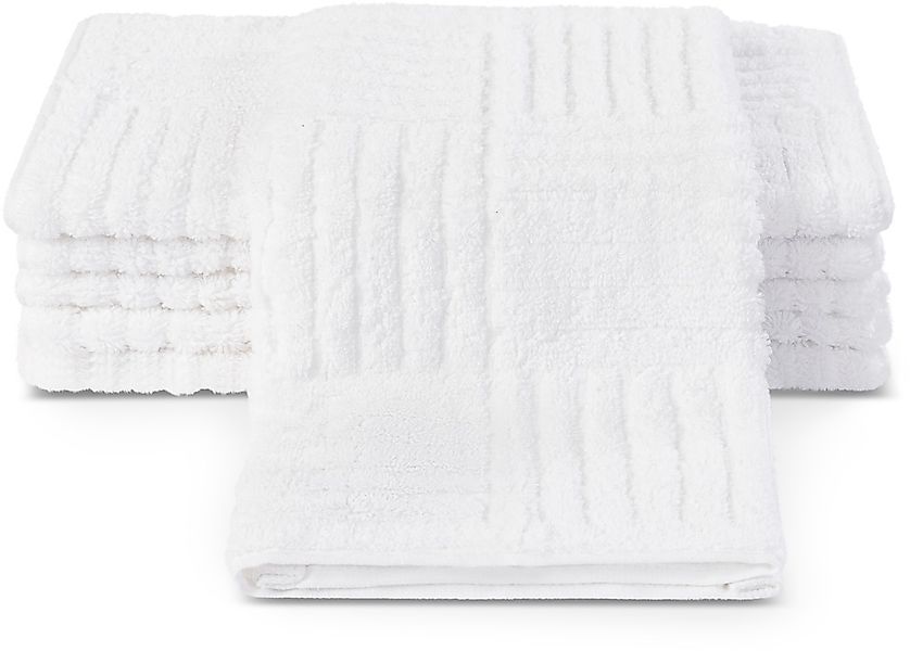 ROSS Gästehandtücher "CARRE" 100% Baumwolle, Rippenstruktur, große Farbausw günstig online kaufen