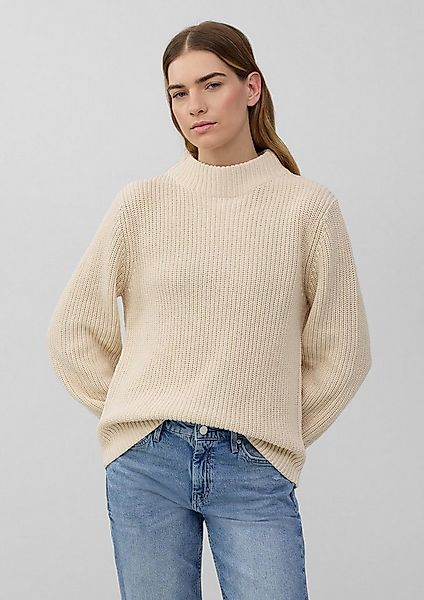 s.Oliver Longpullover Strickpullover Strickpullover mit weitem Arm und Turt günstig online kaufen