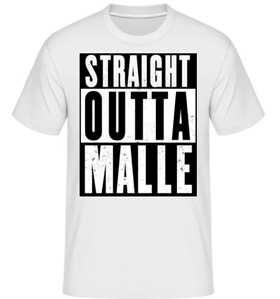 Straight Outta Malle Black · Shirtinator Männer T-Shirt günstig online kaufen