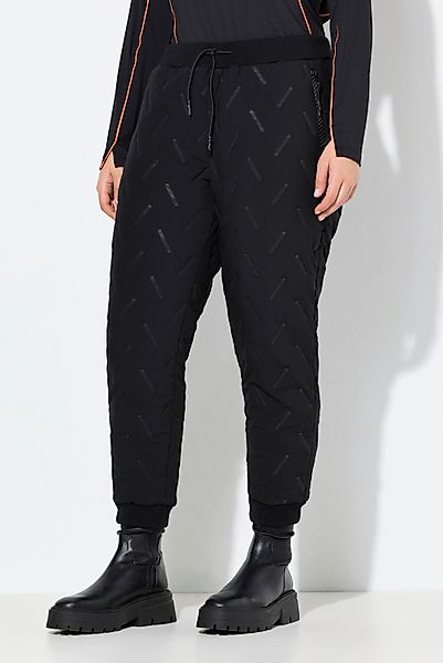 Ulla Popken Funktionshose Funktions-Jogginghose Zipptaschen Rippsaum günstig online kaufen
