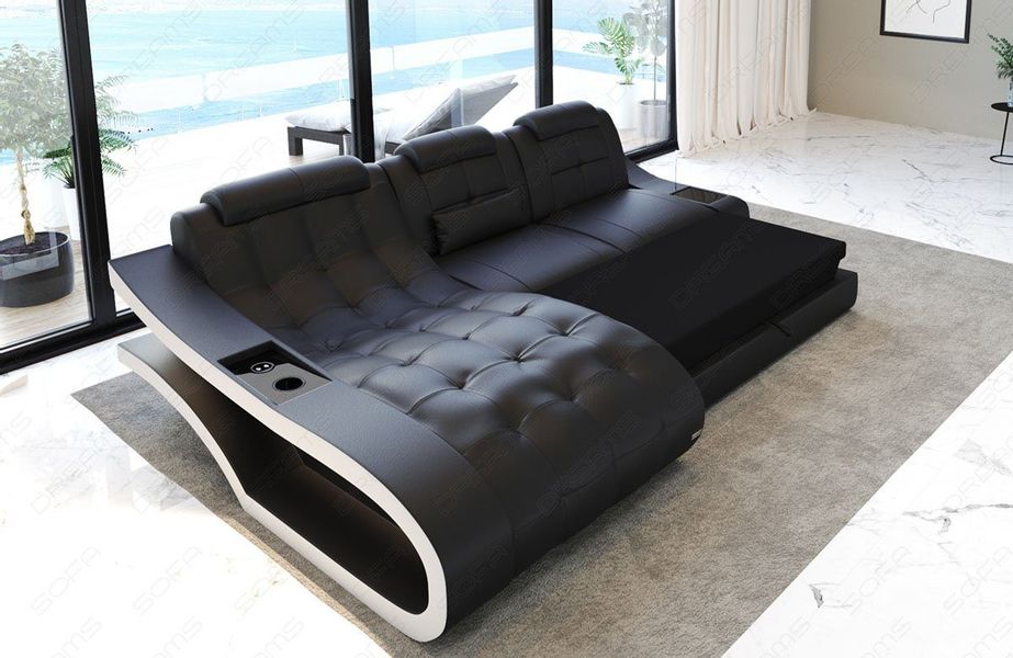 Sofa Dreams Ecksofa Leder Sofa Couch günstig online kaufen