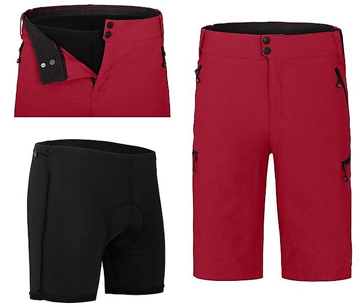 Fahrradhose PORVOO Bermuda (mit gepolsterter Innenhose) Herren Radshorts, r günstig online kaufen