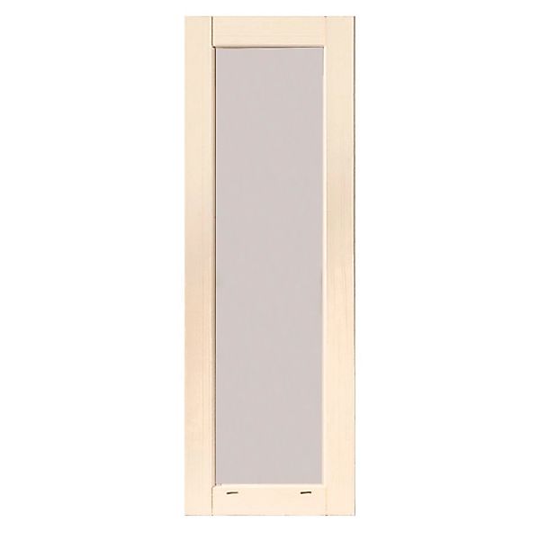 Karibu Fenster für 38 mm Wandstärke Feststehend Elfenbeinweiß 60 x 169,5 cm günstig online kaufen