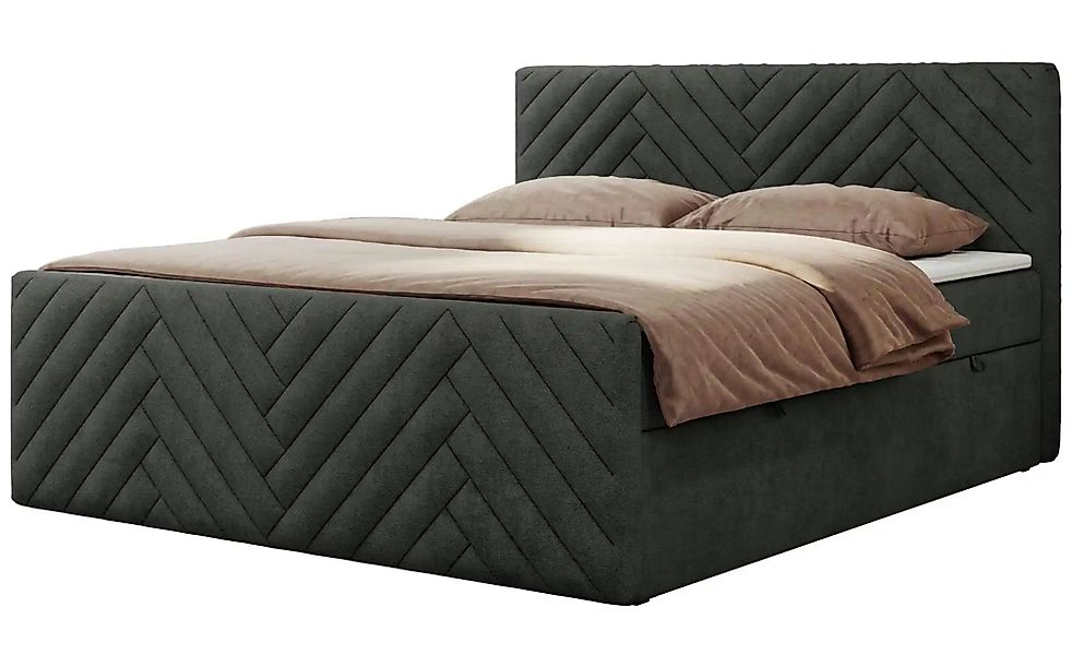 Boxbett mit Bettkasten Paris Duo ¦ grau ¦ Maße (cm): B: 141 H: 110 Betten > günstig online kaufen