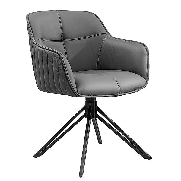 riess-ambiente Polsterstuhl EUPHORIA grau / schwarz günstig online kaufen