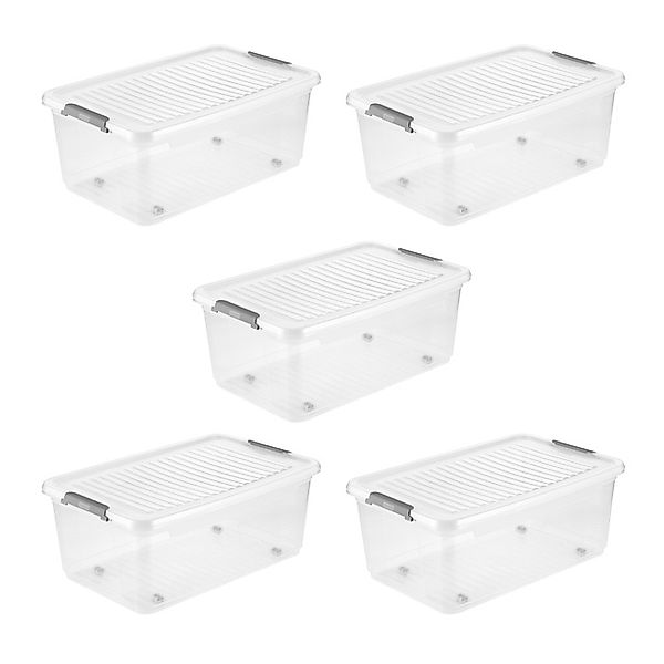 keeeper Aufbewahrungsbox »Clipbox Leo (Set 5 St.) 37 L, 59 x 38 x 24 cm« Sc günstig online kaufen
