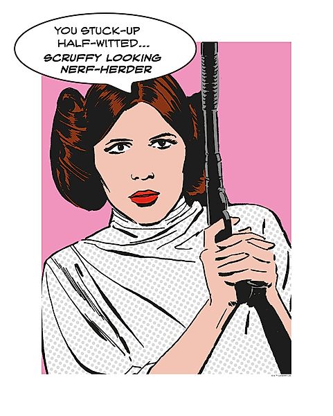 Komar Bild "Star Wars Classic Comic Quote Leia", Star Wars, (1 St.), Wandbi günstig online kaufen