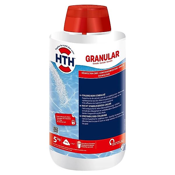 HTH Granular Chlor 68% 5 kg Schnell Löslich Anorganisch Pool Desinfektion günstig online kaufen