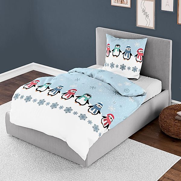 BIERBAUM Bettwäsche "4115" 2 Stk. tlg. Biber, 100 % Baumwolle, pflegeleicht günstig online kaufen