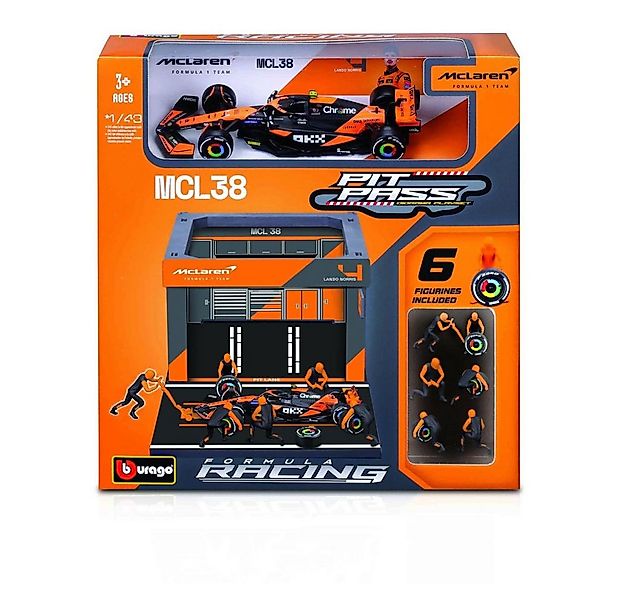 Heinrich Bauer Spielzeug-Traktor Spielset - F1 McLaren MCL38 - Norris - Pit günstig online kaufen