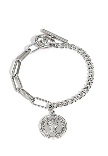GOLDKLEIN Edelstahlarmband Edelstahl Münze Schmuck Armkette, Damen, inkl. G günstig online kaufen
