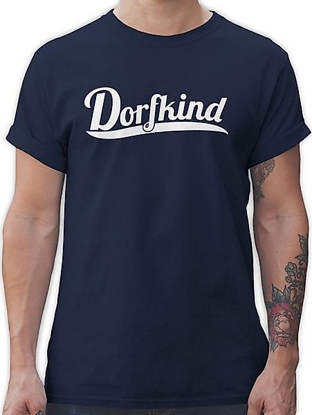 Shirtracer T-Shirt Dorfkind Weiss Sprüche Statement günstig online kaufen