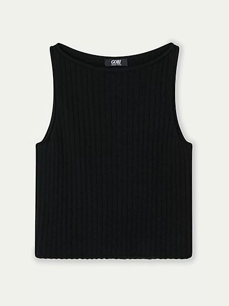 GOBI Cashmere Stricktop Kaschmir-Crop-Top günstig online kaufen