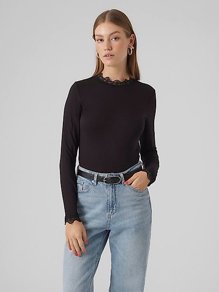 Vero Moda Langarmshirt VMRosa (1-tlg) Spitze günstig online kaufen