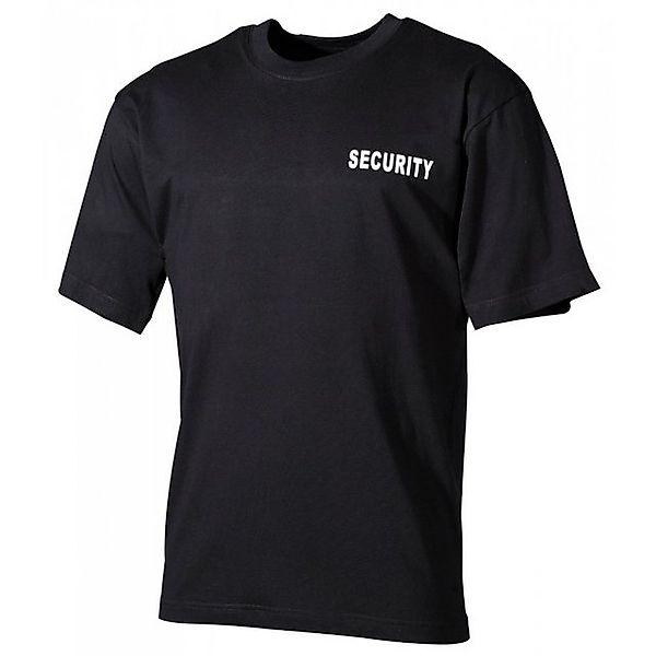 MFH T-Shirt T-Shirt, schwarz, Security, bedruckt - XL (1-tlg) bedruckt günstig online kaufen