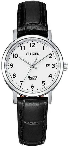 Citizen Quarzuhr Citizen Damen Analog Quarz Uhr mit Leder Armband EU6090-03 günstig online kaufen